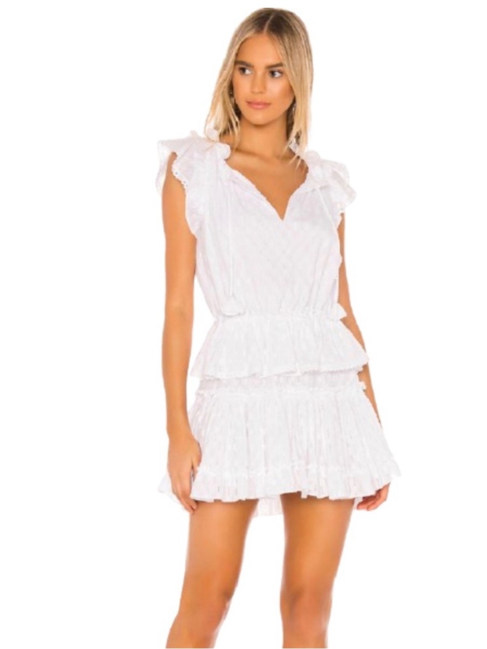 MISA Lilian Dress white boho NWT